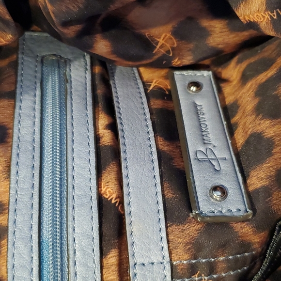 B. Makowsky Leather Handbag - Picture 8 of 12